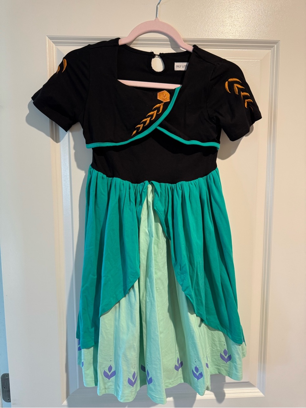 Only Little Once Anna Frozen dress with cape - girls size 12
